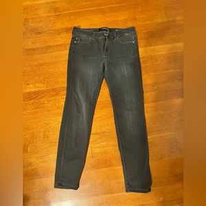 Liverpool Abby dark grey/black skinny jeans, size 8p